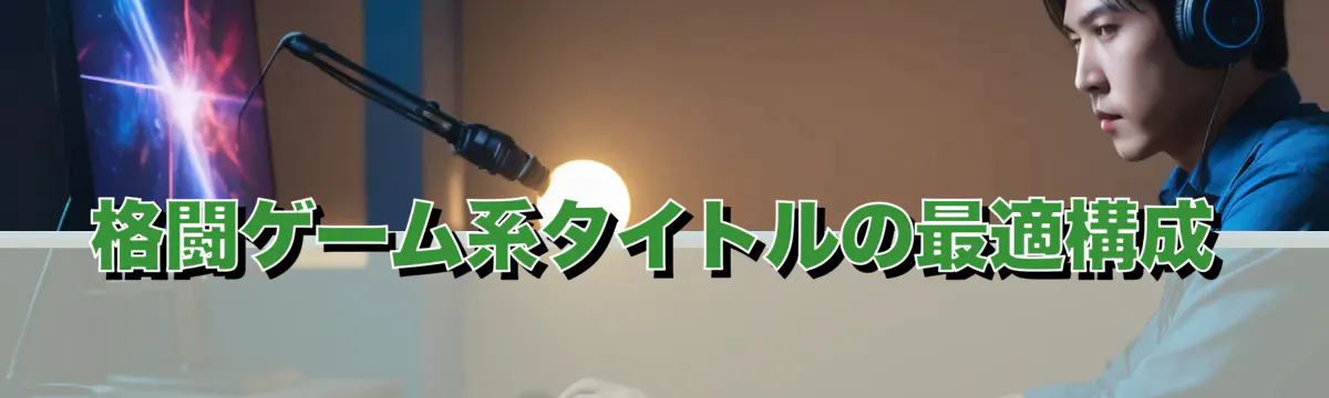 格闘ゲーム系タイトルの最適構成