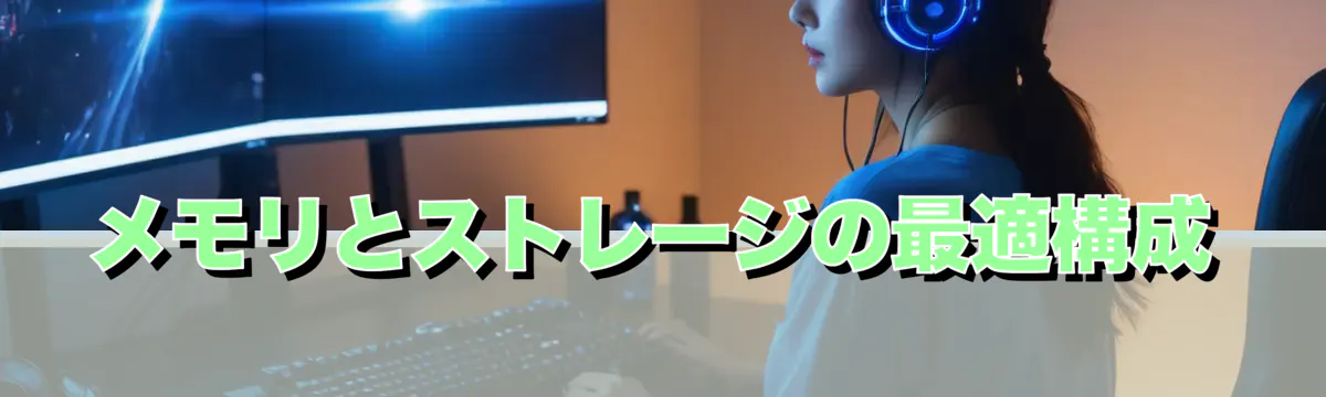 メモリとストレージの最適構成
