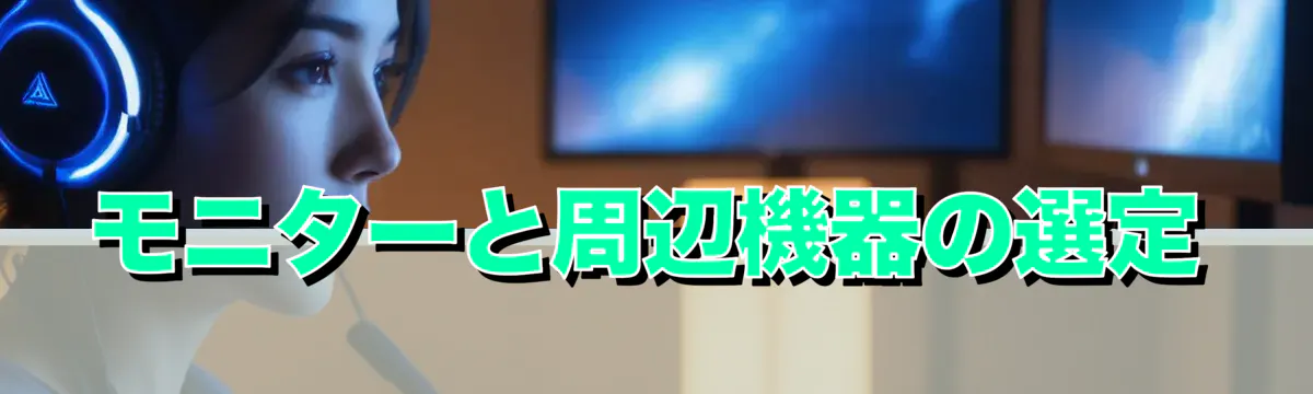 モニターと周辺機器の選定
