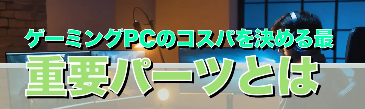 ゲーミングPCのコスパを決める最重要パーツとは
