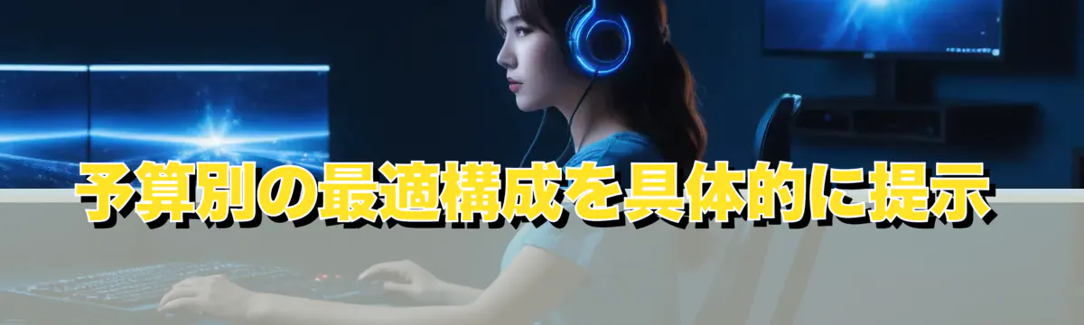 予算別の最適構成を具体的に提示