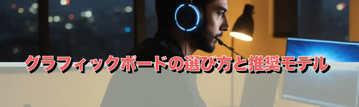 グラフィックボードの選び方と推奨モデル