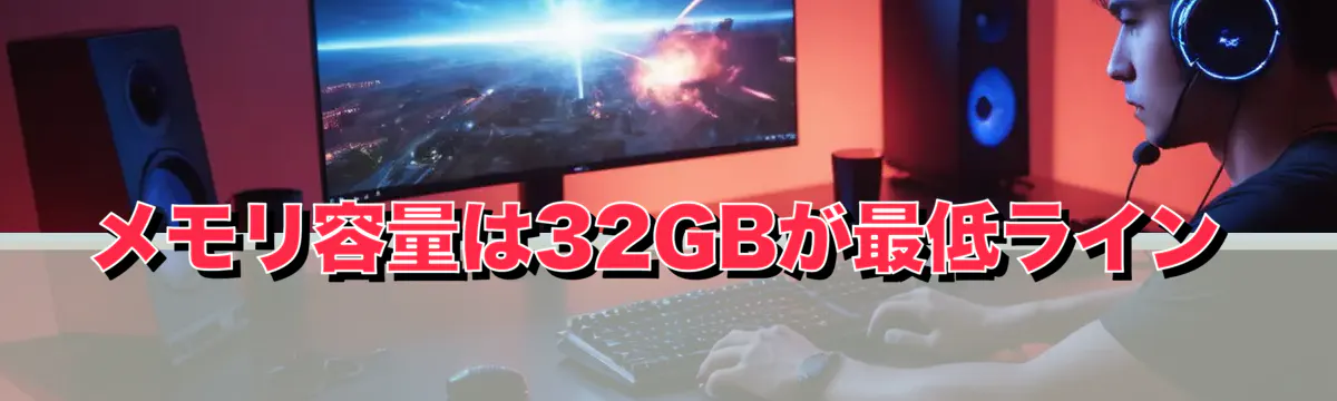 メモリ容量は32GBが最低ライン