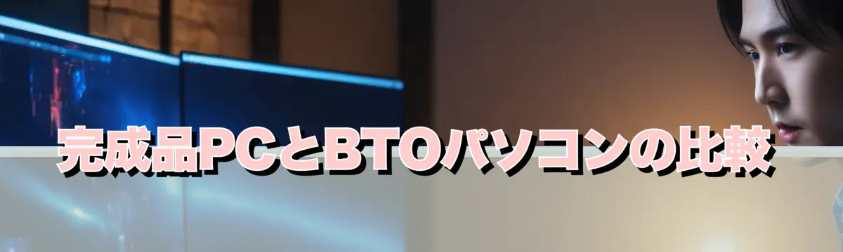 完成品PCとBTOパソコンの比較