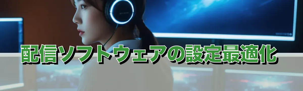 配信ソフトウェアの設定最適化
