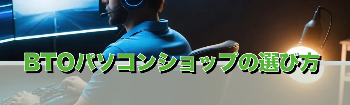 BTOパソコンショップの選び方