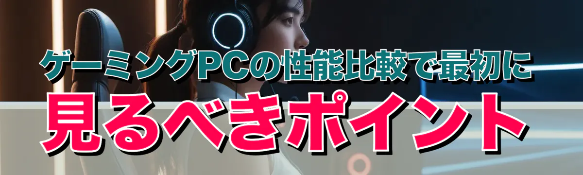 ゲーミングPCの性能比較で最初に見るべきポイント