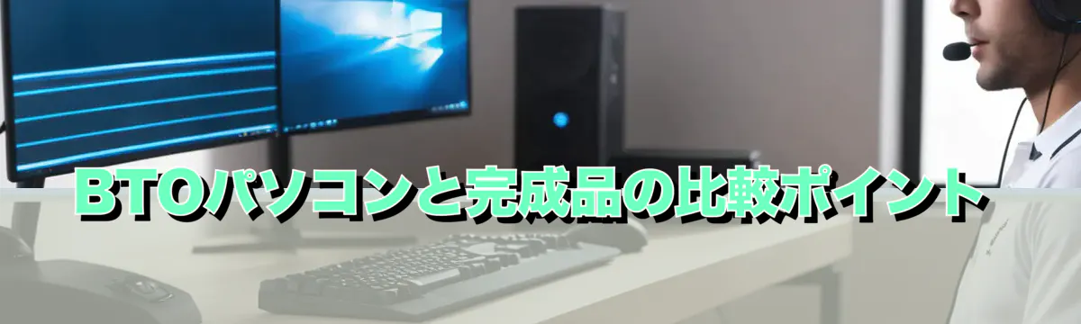 BTOパソコンと完成品の比較ポイント