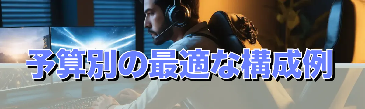 予算別の最適な構成例