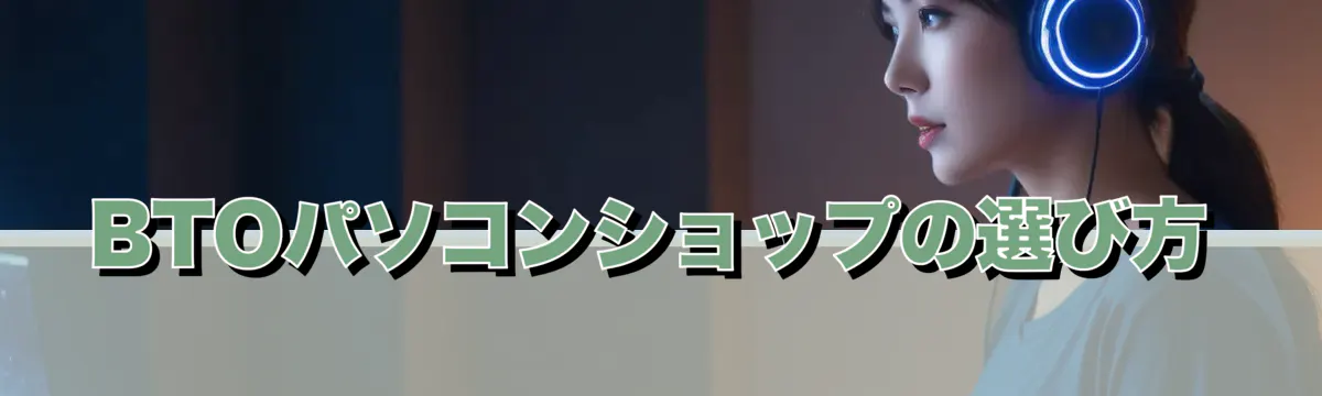 BTOパソコンショップの選び方