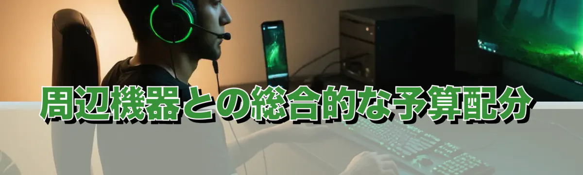 周辺機器との総合的な予算配分