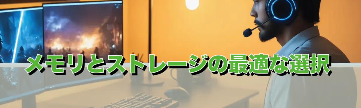 メモリとストレージの最適な選択
