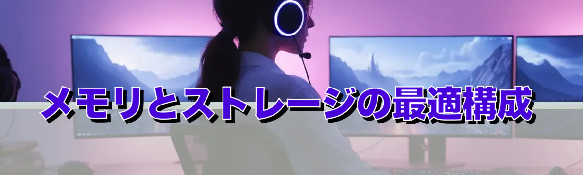 メモリとストレージの最適構成