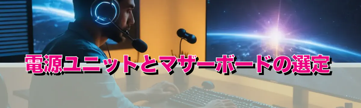 電源ユニットとマザーボードの選定