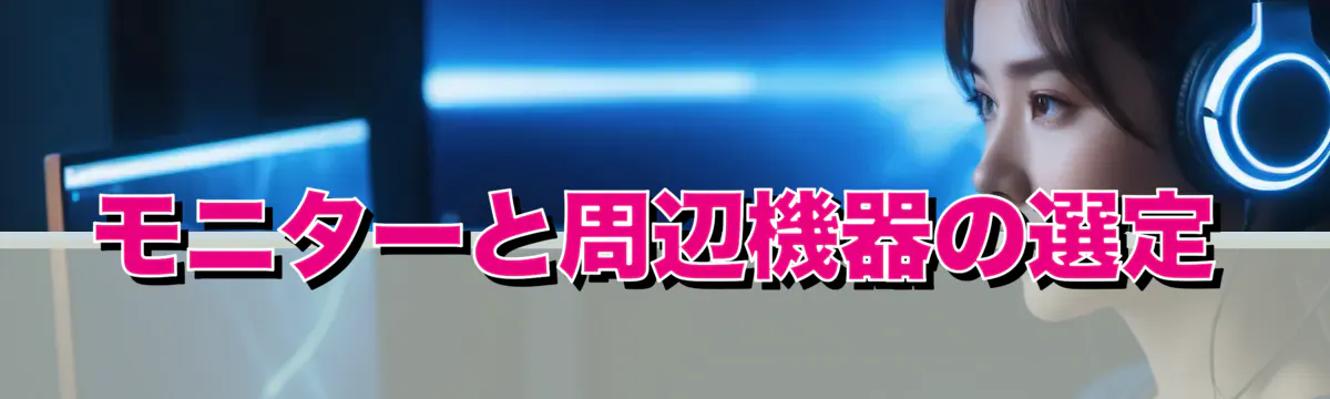 モニターと周辺機器の選定