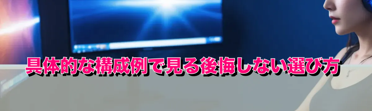 具体的な構成例で見る後悔しない選び方