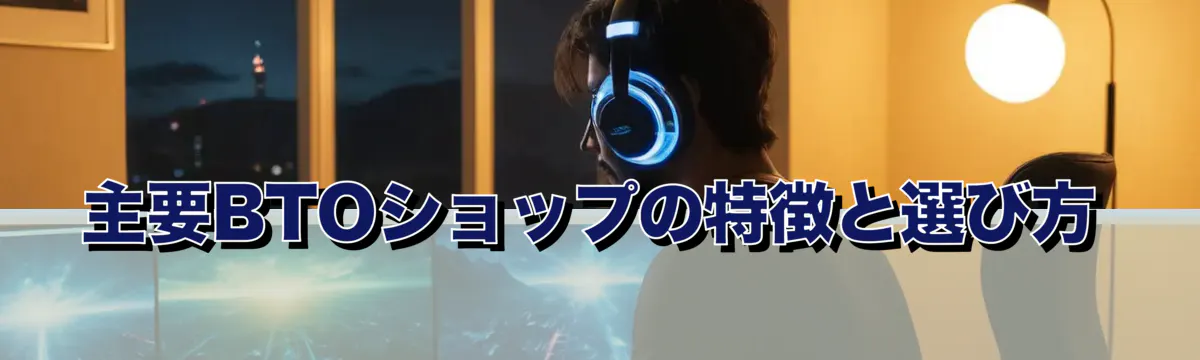 主要BTOショップの特徴と選び方