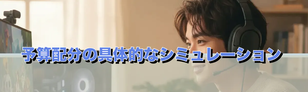予算配分の具体的なシミュレーション