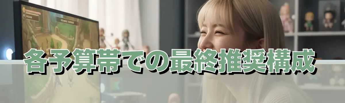 各予算帯での最終推奨構成