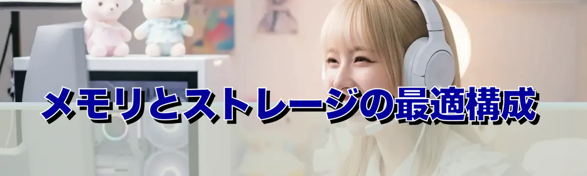 メモリとストレージの最適構成
