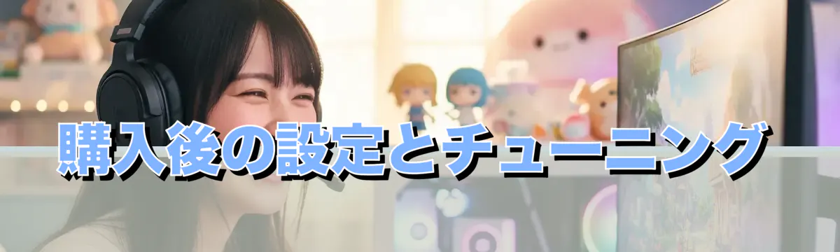 購入後の設定とチューニング