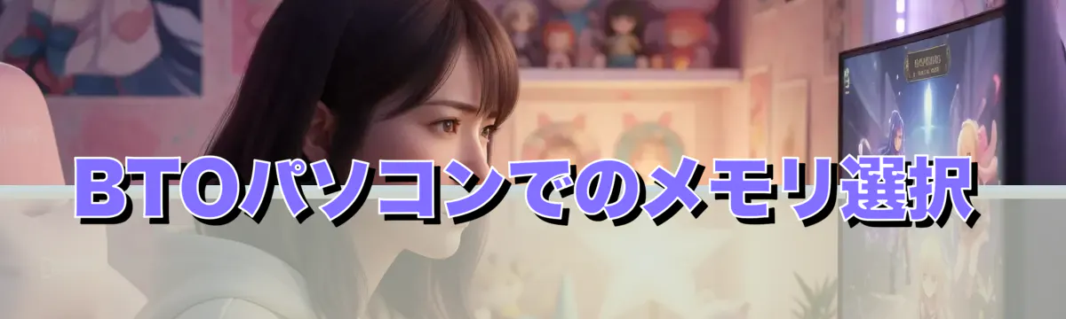 BTOパソコンでのメモリ選択