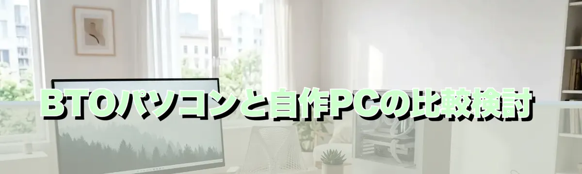 BTOパソコンと自作PCの比較検討