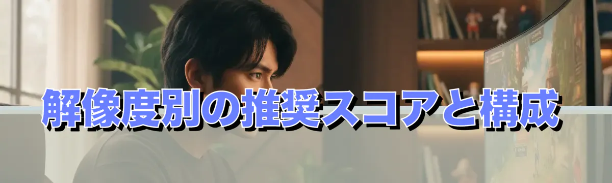 解像度別の推奨スコアと構成