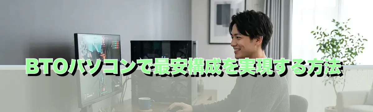 BTOパソコンで最安構成を実現する方法