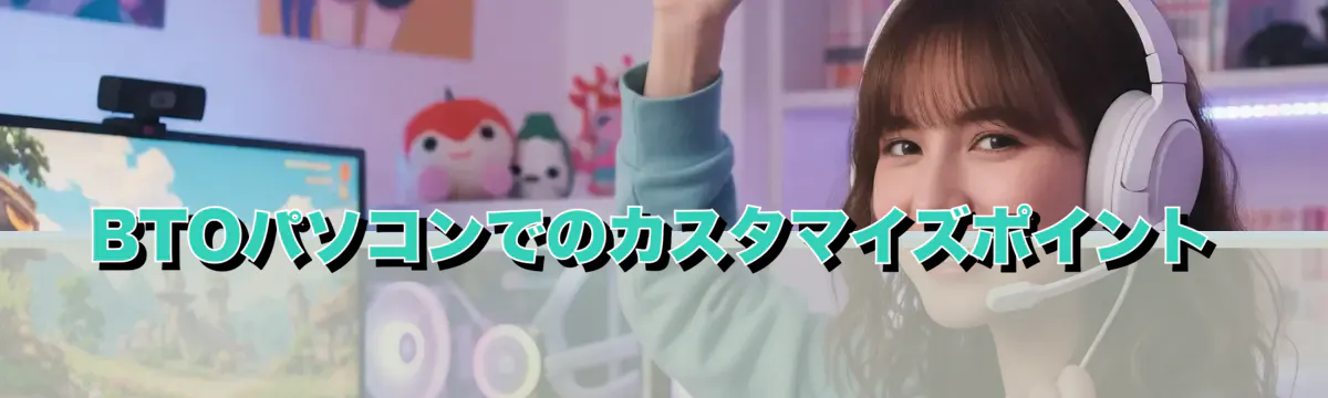 BTOパソコンでのカスタマイズポイント