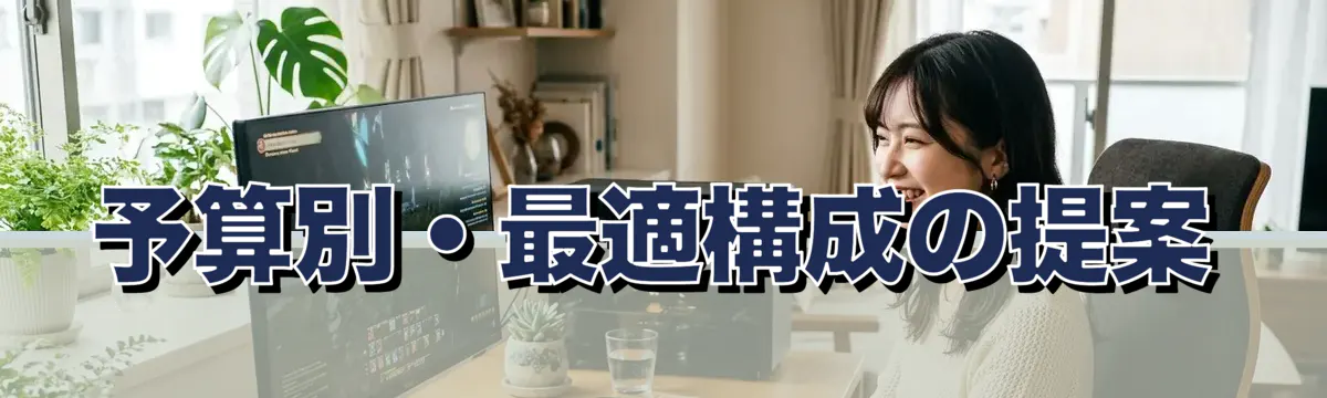 予算別・最適構成の提案