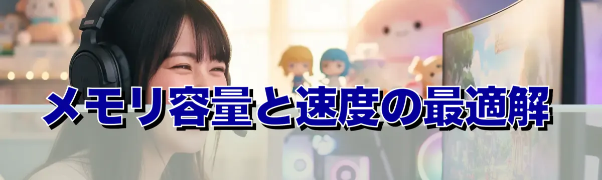 メモリ容量と速度の最適解