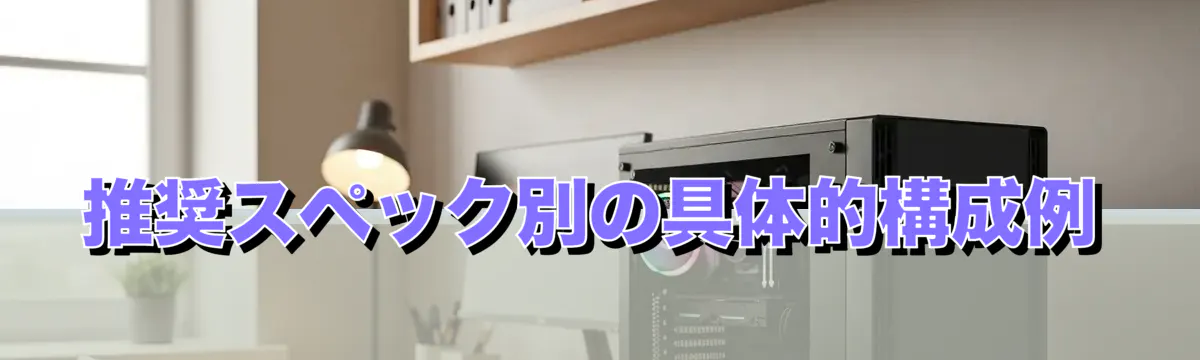推奨スペック別の具体的構成例