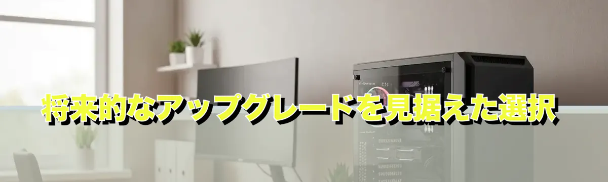 将来的なアップグレードを見据えた選択