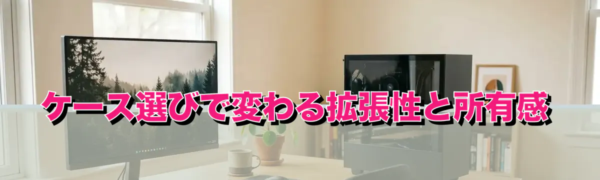 ケース選びで変わる拡張性と所有感