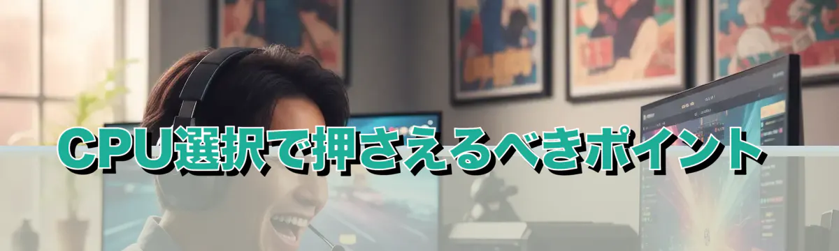 CPU選択で押さえるべきポイント