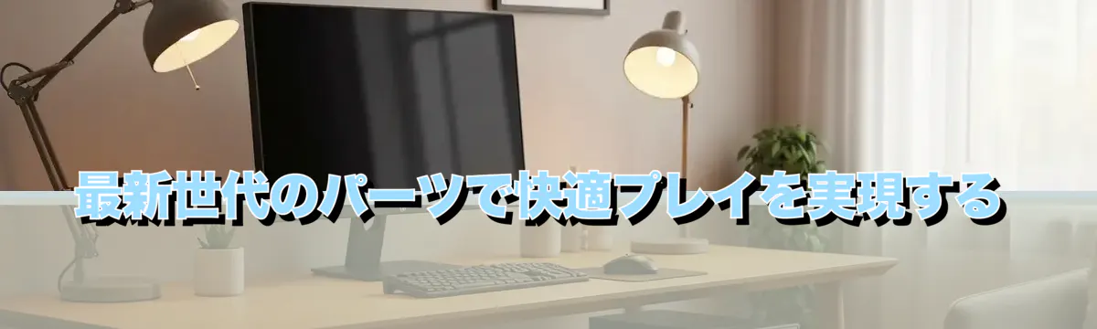 最新世代のパーツで快適プレイを実現する