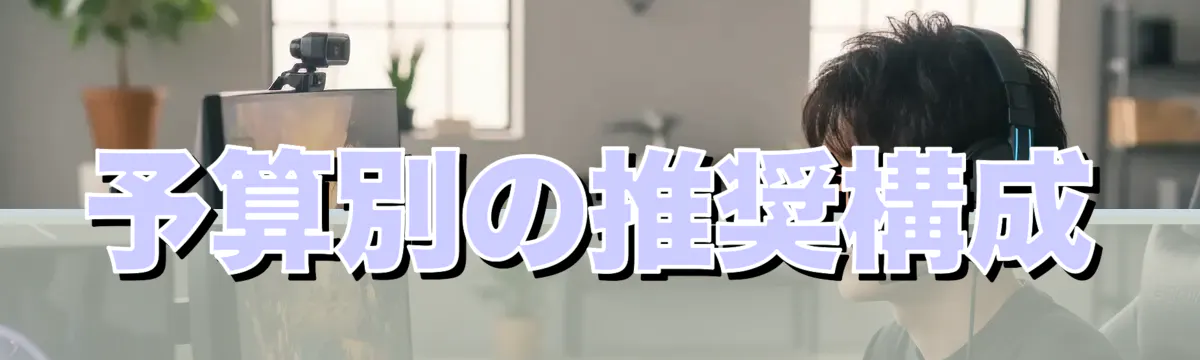 予算別の推奨構成