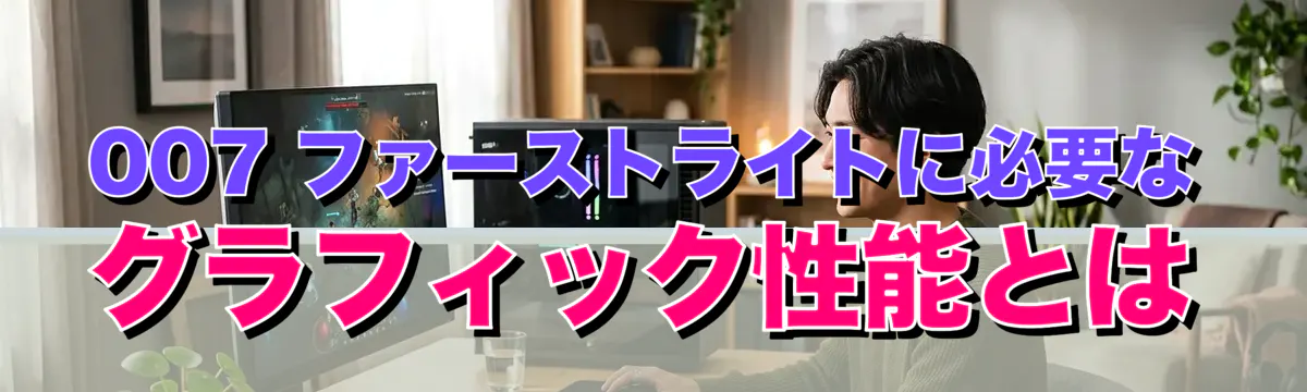007 ファーストライトに必要なグラフィック性能とは