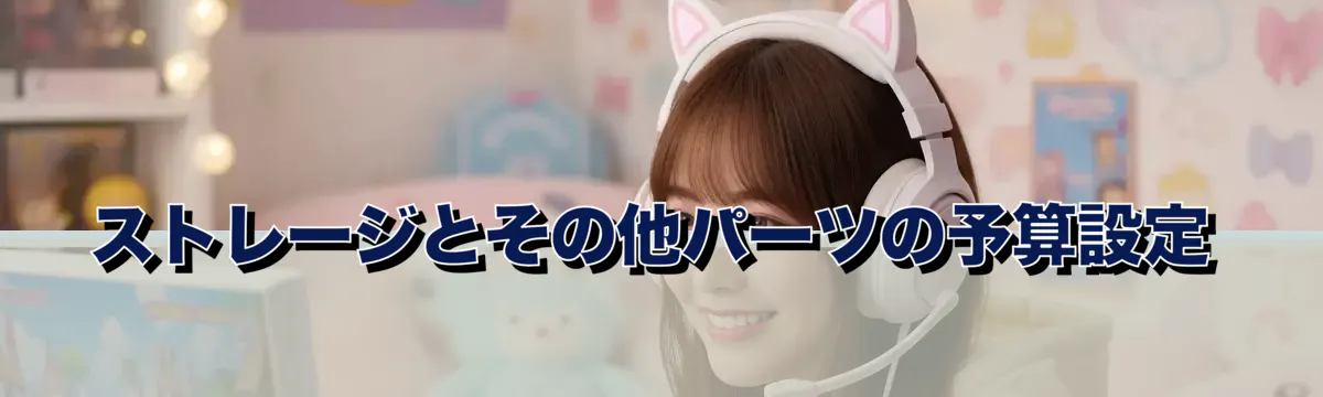 ストレージとその他パーツの予算設定