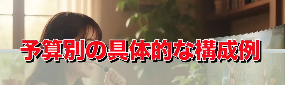 予算別の具体的な構成例