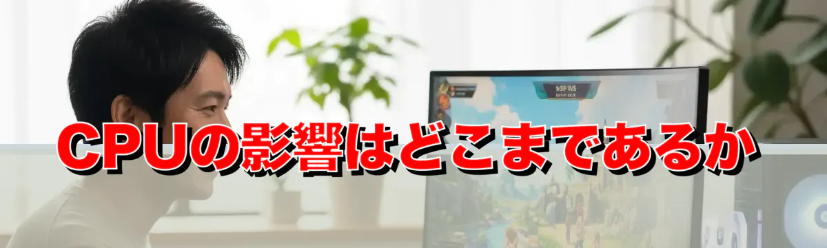 CPUの影響はどこまであるか