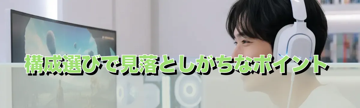 構成選びで見落としがちなポイント