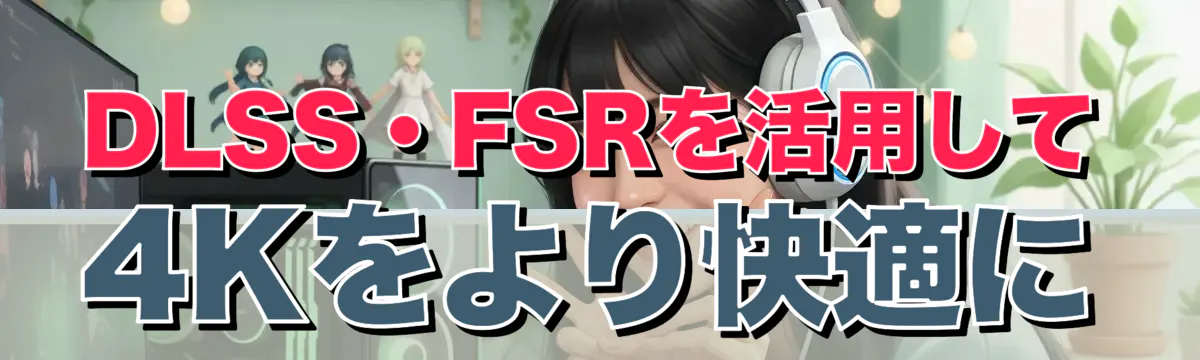 DLSS・FSRを活用して4Kをより快適に