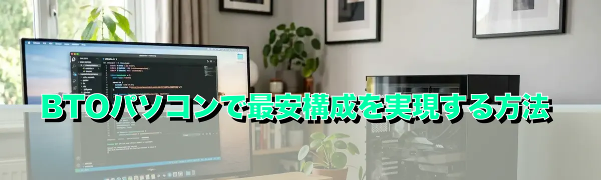 BTOパソコンで最安構成を実現する方法
