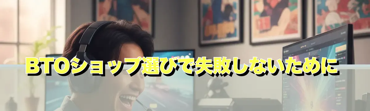 BTOショップ選びで失敗しないために