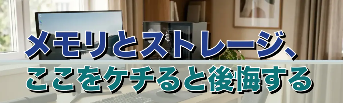 メモリとストレージ、ここをケチると後悔する