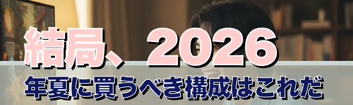 結局、2026年夏に買うべき構成はこれだ
