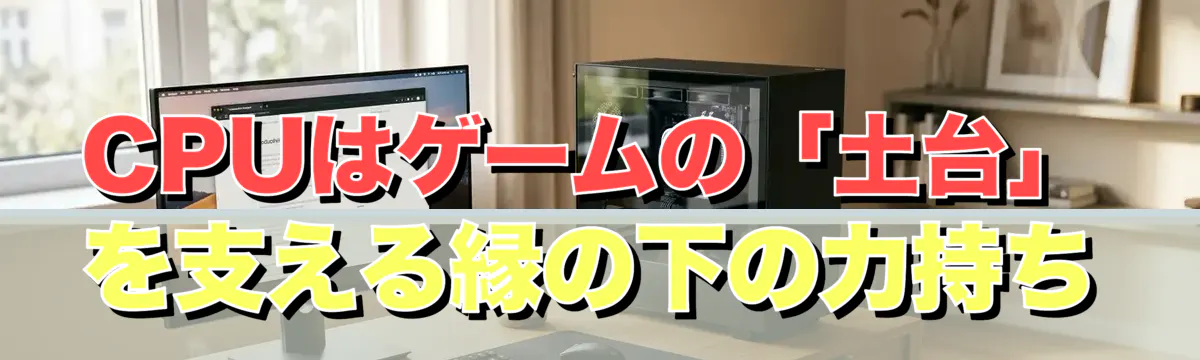 CPUはゲームの「土台」を支える縁の下の力持ち
