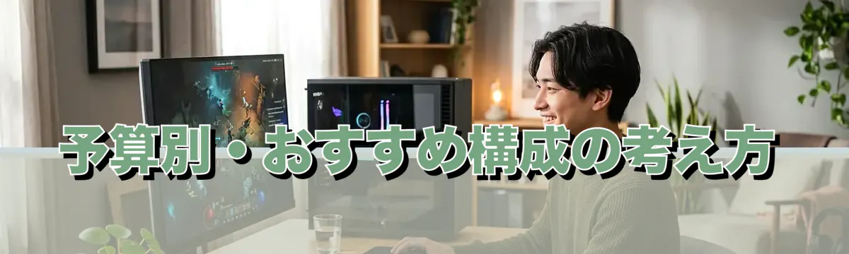 予算別・おすすめ構成の考え方